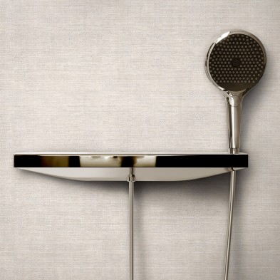 Sand fabric. Washable vinyl, eco-friendly inks, water resistant, antibacterial for shower wall tiles. Lokoloko
