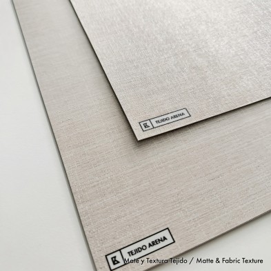Vinilo Tejido Arena - Lavable para Paredes, Muebles y Suelos