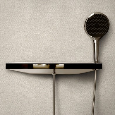 Nassau fabric. Washable vinyl, eco-friendly inks, water resistant, antibacterial for shower wall tiles. Lokoloko