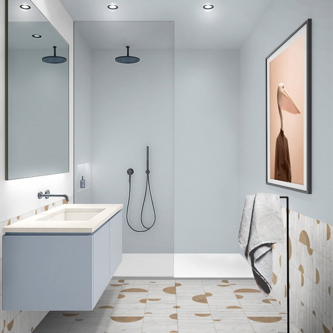 Dusty Blue Vinyl for Furniture Kitchen and Bathroom 🌿