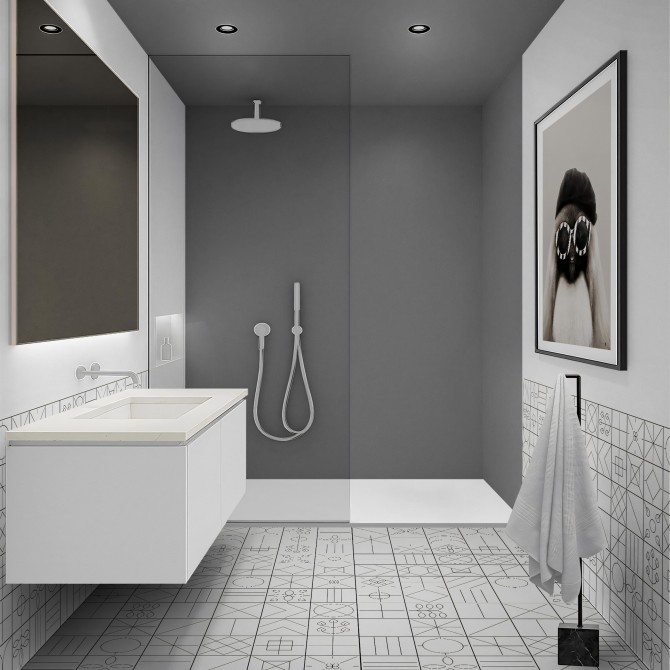 Middle Gray - Self-adhesive vinyl for furniture and walls