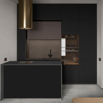 Black - washable self-adhesive vinyl for furniture and walls