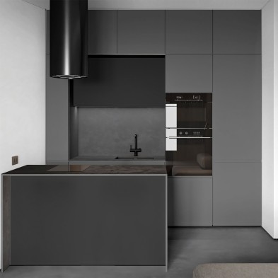 Dark grey - washable self-adhesive vinyl for wall and furniture