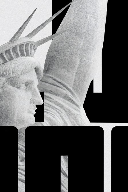 Detalle del poster moderno de pared con estilo gráfico minimalista de NYC.  Diseño sin PVC y tintas eco.