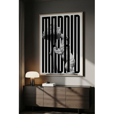 Decorative poster of Madrid for modern interiors. PVC-free by Lokoloko.
