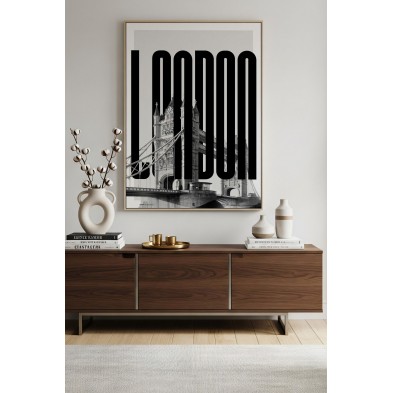 Póster artístico de Londres para decoración minimalista. sin PVC y tintas eco.