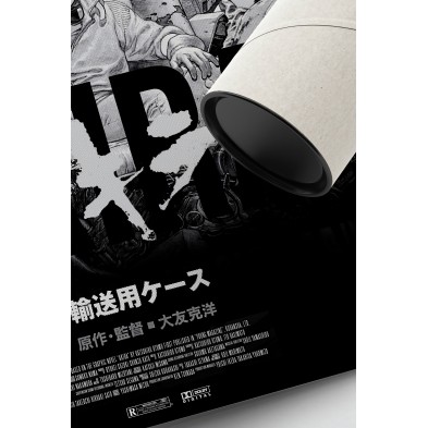 Manga culture poster with eco-friendly, PVC-free inks. Detail