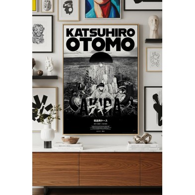 Arte ilustrado japonés moderno para decoración geek.