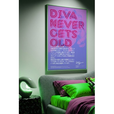 Póster Tipográfico de la diva Madonna. Tintas Eco y sin PVC