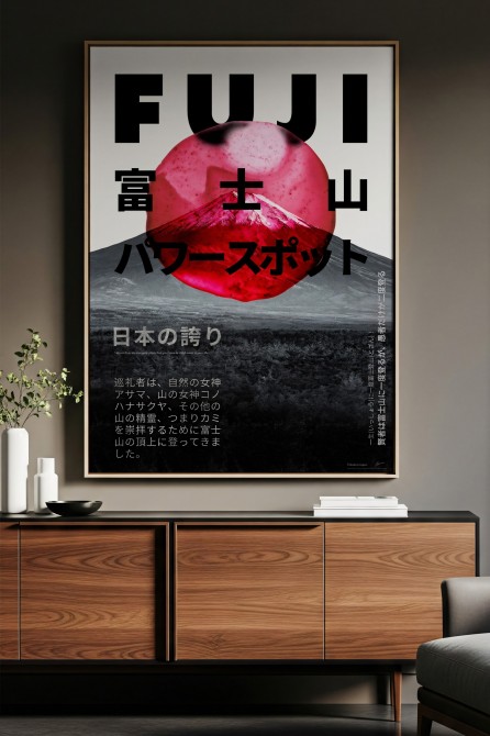 Typographic poster for modern, eclectic and contemporary decoration
