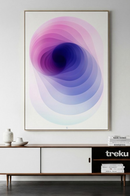 Modern and minimalist PVC-free poster for contemporary spaces