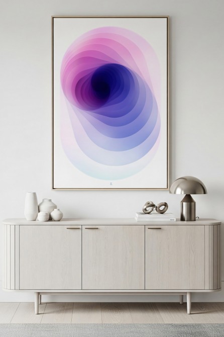 Conceptual poster for Zen or creative spaces. Soft colors and PVC-free material.