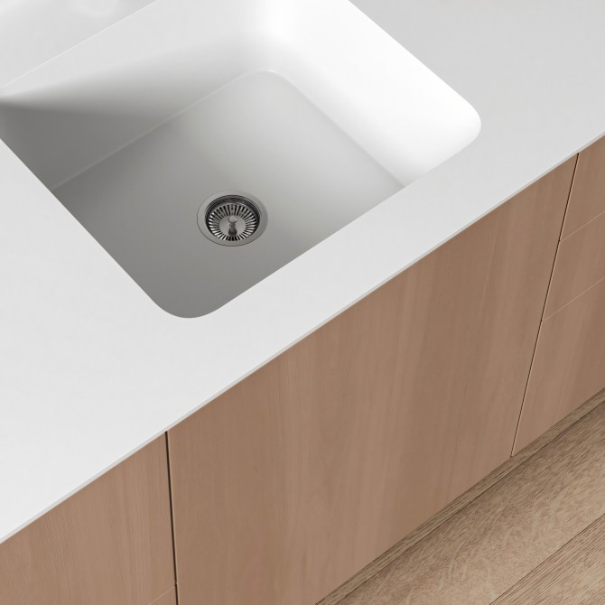 Vinilo imitación madera Aracena, haya, para muebles de baño, antibacterias, lavable. lokoloko