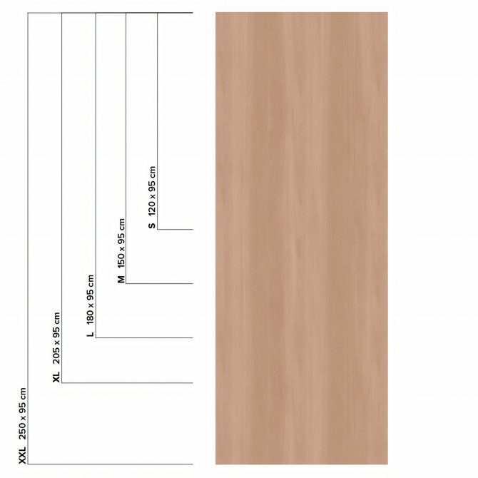 Vinilo imitación madera Aracena tipo Haya, configurable en varias medidas. Lokoloko