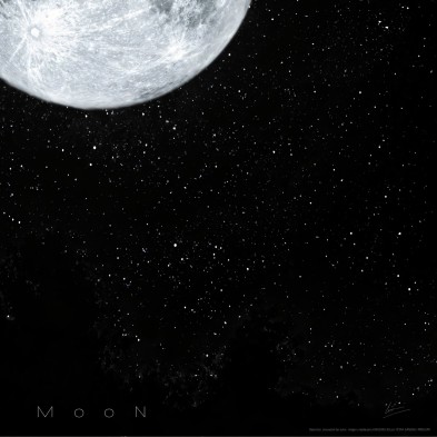detalle de la impresión en póster de nuestra Luna