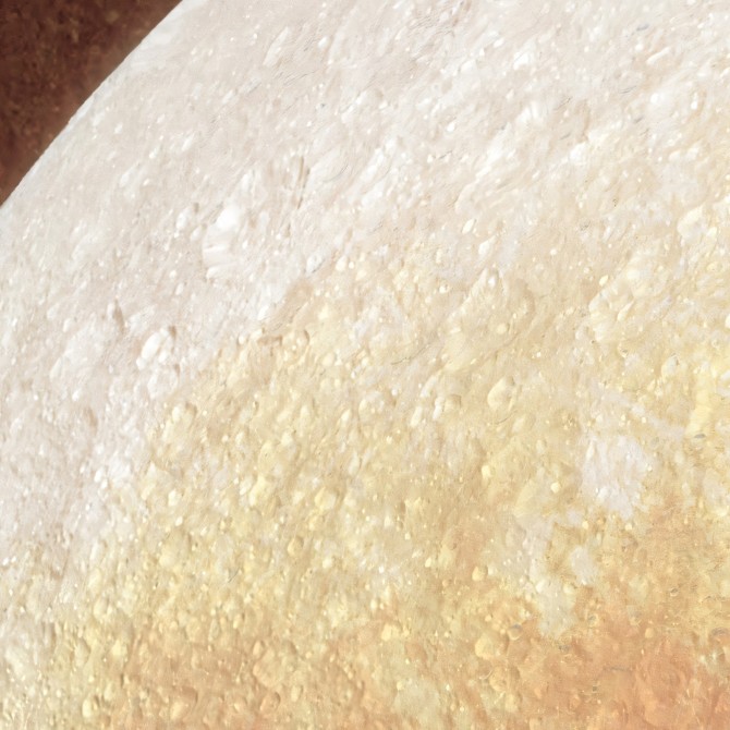 detail of the surface of mercury