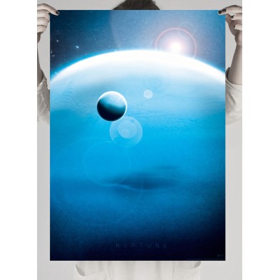 Poster photo print of the planet Neptune